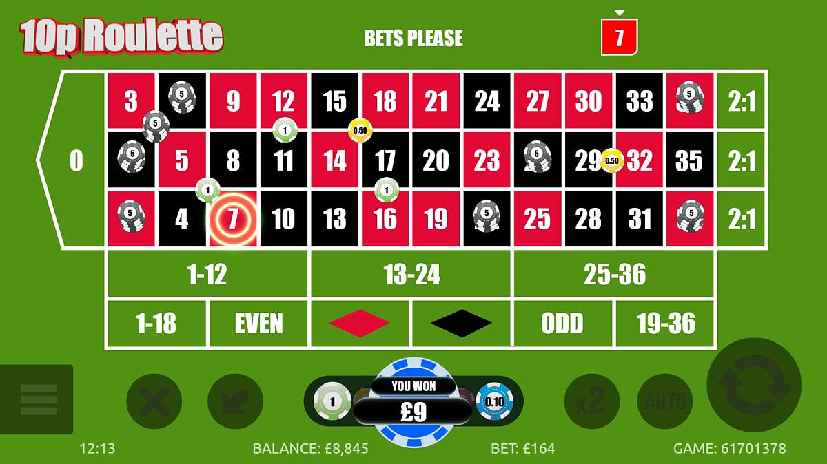 10p Roulette Online