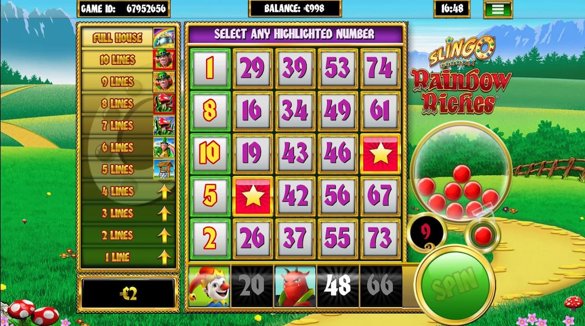 Slingo Rainbow Riches Slot Review